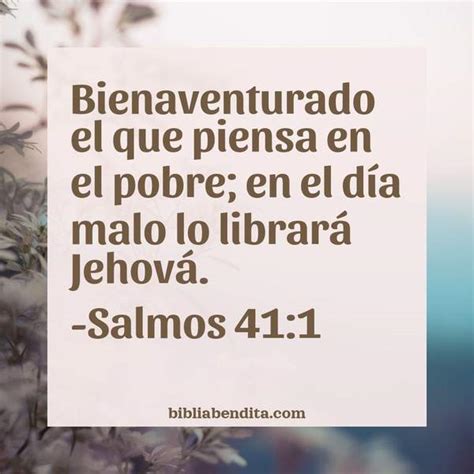 Explicación Salmos 411 Bienaventurado El Que Piensa En El Pobre En