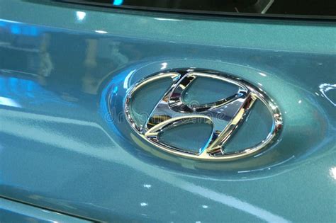 Hyundai Car Brand Emblem And Logos At The Car Body Editorial Stock