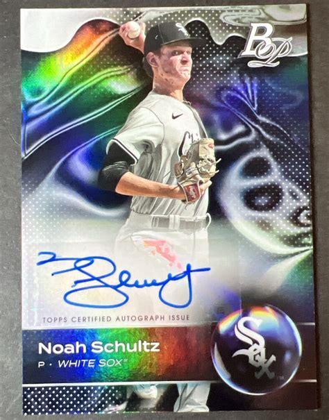 Bowman Platinum Baseball Noah Schultz Top Auto White Sox Ebay