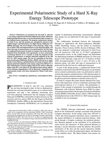 Experimental Polarimetric Study Of A Har Ieee Transactions On