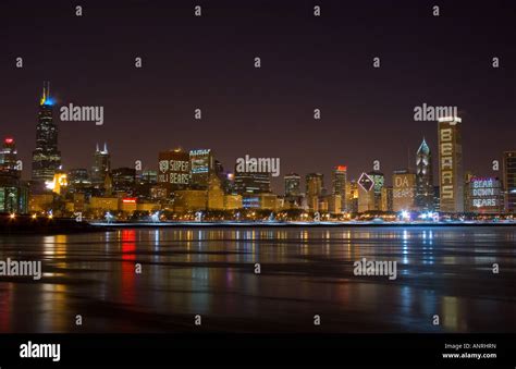 Chicago Bears skyline Stock Photo - Alamy