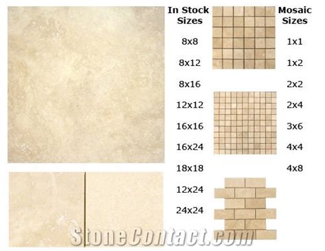 Ivory Travertine Tile, Patterns from Canada - StoneContact.com