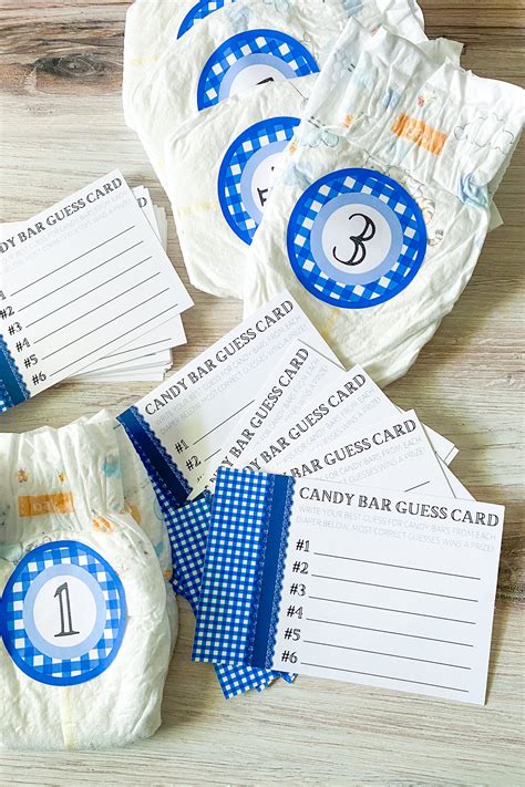 guess  melted candy bar loaded diapers baby shower game wine