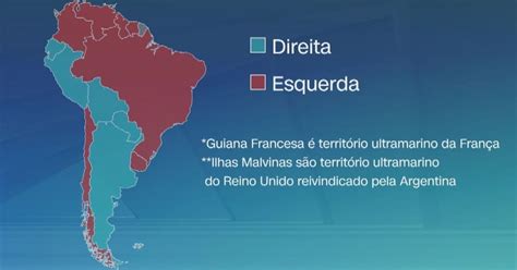 Republicanos E De Direita Ou Esquerda - Direita x Esquerda: Mapa mostra distribuição de governos na América do ...