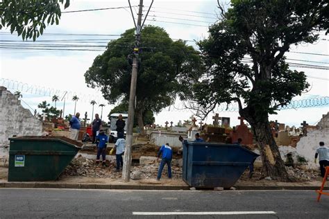 Reconstru O De Muro Do Cemit Rio Da Saudade De Campinas Come A Em