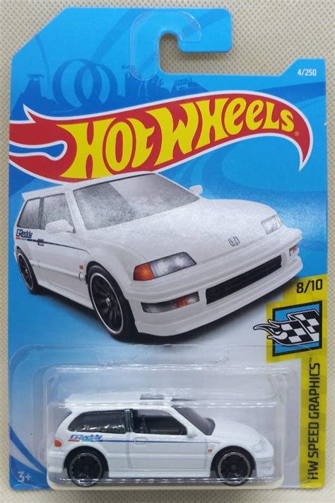 Hot Wheels Honda Civic EF White Greddy Hobbies Toys Toys Games On Carousell