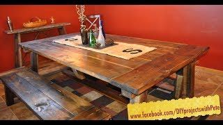 rustic dining room table plans free - Woodworking Challenge