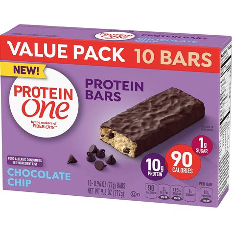 Protein One 90 Calorie Chocolate Chip Bars 20 Count