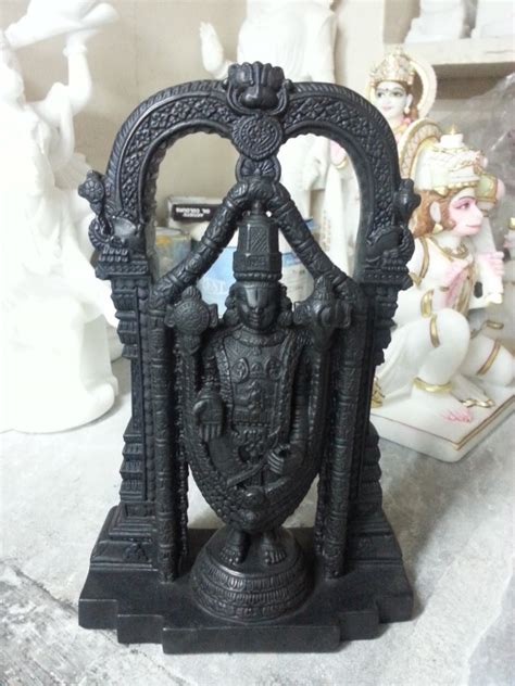 Black Traditional Marble Tirupati Balaji Statue For Home At Best Price