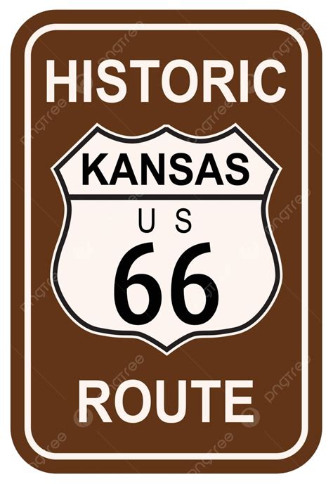 Gráfico Histórico Da Rota 66 Da Cidade De Kansas Vetor Png Cidade