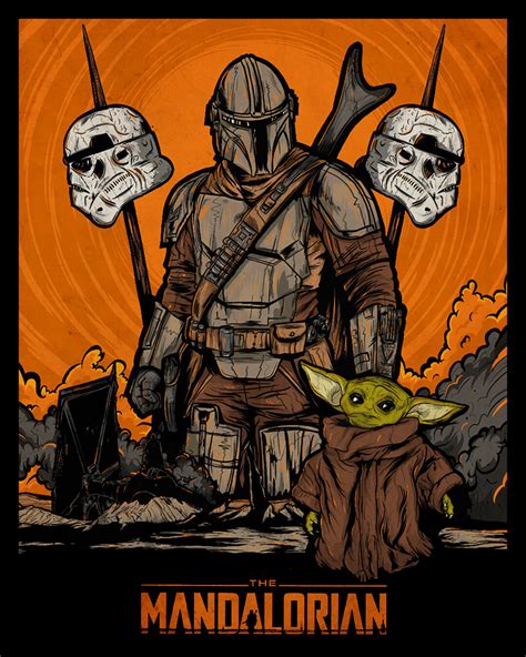 Mandalorian Fan Art | Poster By Griffin Design