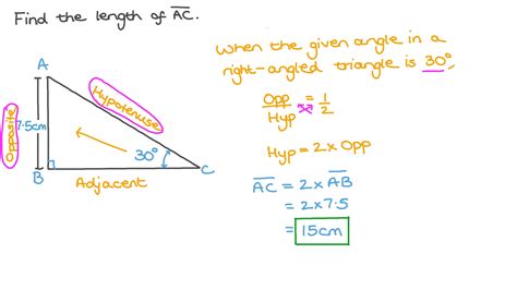 Find The Hypotenuse Of A Right Triangle