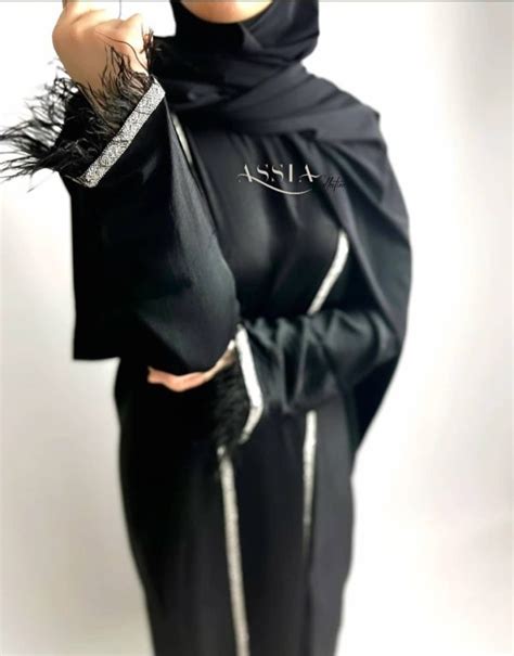 Abaya Maria Noir Assia Collection