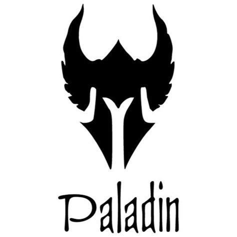 Paladin Vinyl Decal Etsy