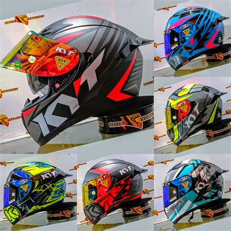 Jual Helm Full Face KYT FALCON FR Original Modif PAKET GANTENG