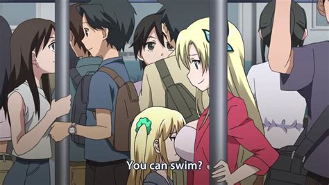 Haganai Smothering Kobato Funny Scene Youtube