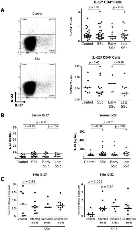 Interleukin 17 Il 17 And Il 22 Expression In Systemic Sclerosis Ssc Download Scientific