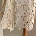 Bell Sleeve Vintage S Cream Crochet Boho Wedding Mini Dress Hippie