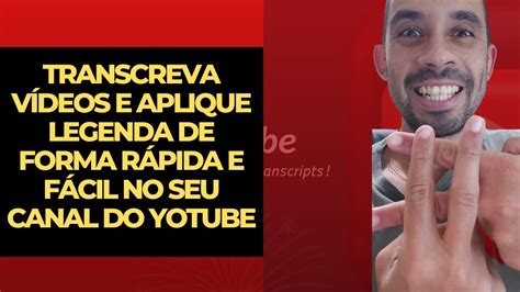 Youtube Scribe Como Transcrever V Deo Do Youtube Em Texto