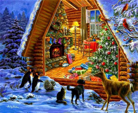 The Art Of Christmas Nicky Boehme Christmas Scenes Christmas Art