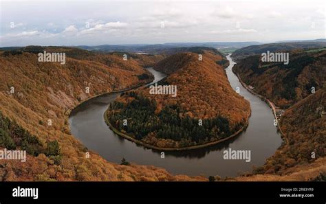 Saarschleife Cloef Great Saar Loop Stock Photo Alamy