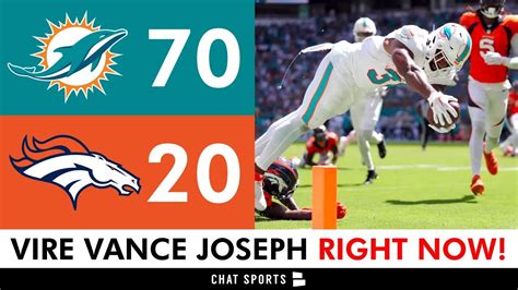 Broncos Instant Reaction And News After 70 20 Loss To Dolphins Fire Vance Joseph Today