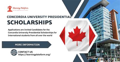 Concordia University Presidential Scholarships 2025 In Canada