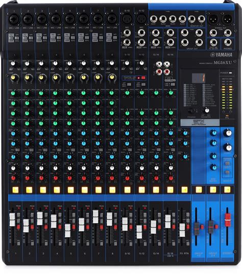 The Yamaha MG16XU Analog Mixer Is Well Suited For Portable Rigs Or