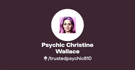 Psychic Christine Wallace Twitter Instagram Tiktok Linktree