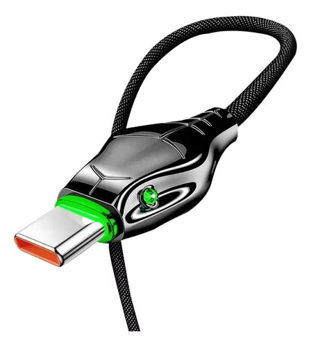 Cable Usb Tipo C 2 Metros Carga Rápida 7 A 100w Uso Rudo Led Envío Gratis