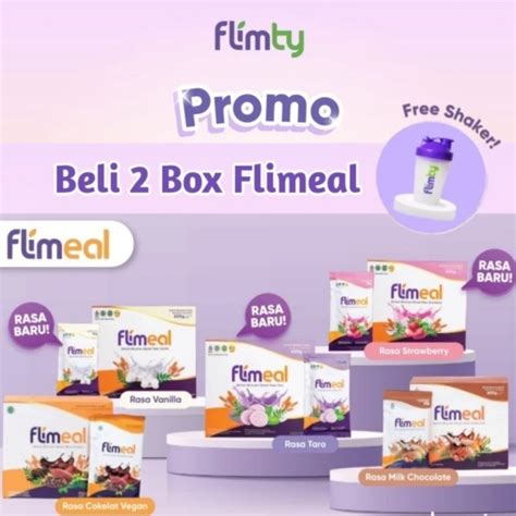 Jual Flimeal By Flimty Original Box Isi Sachet Minuman Pengganti