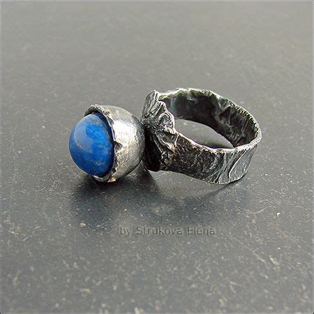 Перстень с лазуритом | Ювелирное искусство, Бижутерия, Перстни