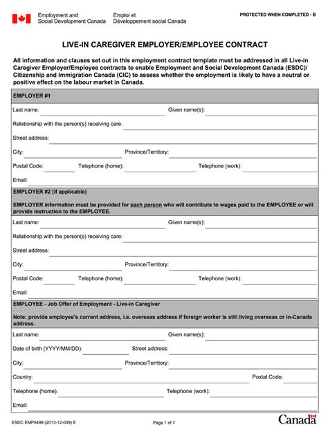 Lmia Employment Contract Fill Out Sign Online Dochub