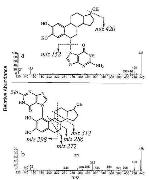 Cid Mass Spectra Obtained From Mh Ions M Z Of A Peak And B