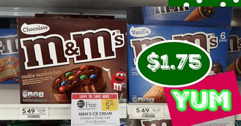 M M S Ice Cream Cookie Sandwiches At Publix My Publix Coupon Buddy