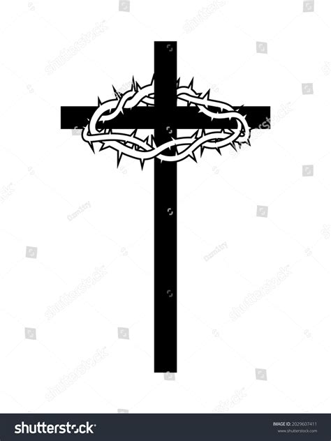 Crown Of Thorns With Cross Clipart