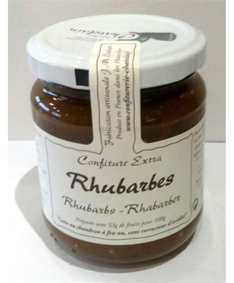 Confiture Rhubarbes Artisanale 250g