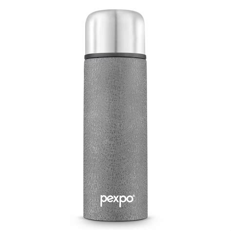 Pexpo Flip Pro Hot Cold Ml Vacuum Insulated Stainless Steel Flask Grey Steel Bottle
