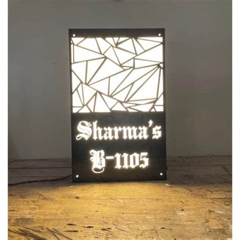 Krishan Ji Waterproof Led Name Plate Acrylic Onl