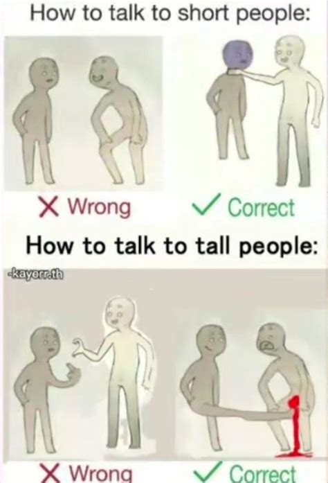 How To Talk Short People And Tall People Funny Facts Short People