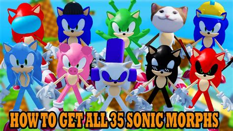 How To Get All 35 Badges In Find The Sonic Morphs Roblox Youtube