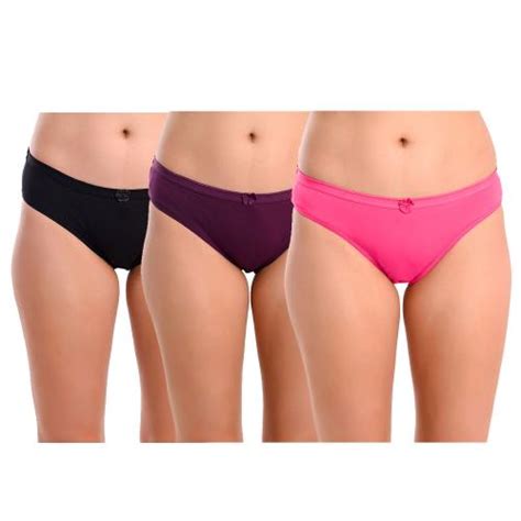 Buy Lacevoz Womens Cotton Top Elastic Bikini Panty Pack Of Online