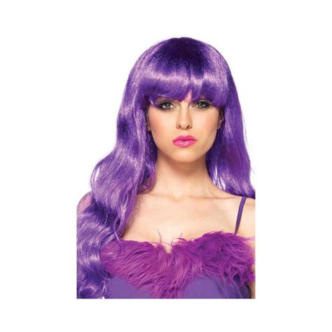 Purple Wig Neon Purple Pink Star Costume Costume Wigs Cosplay