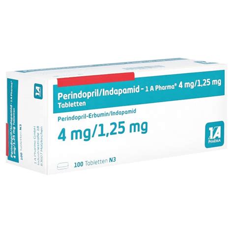 PERINDOPRIL Indapamid 1A Phar 4mg 1 25mg Tabletten 100 St 100 St