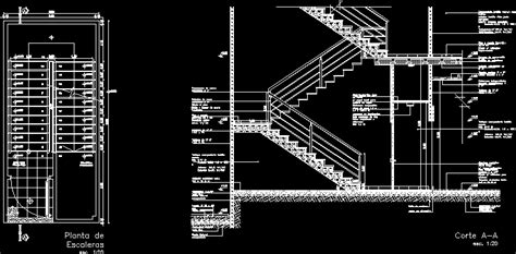 Escaleras En Autocad Librería Cad