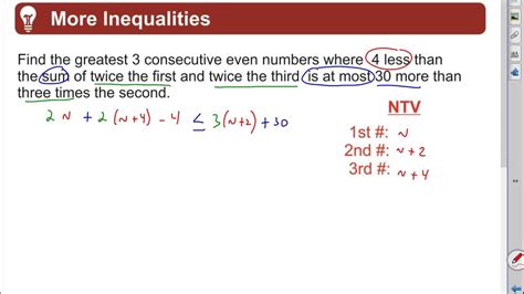 Algebra 1 Quick Review More Inequalities By Rick Scarfi Youtube