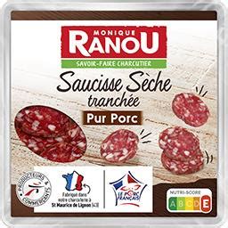 Saucisse S Che Tranch E Pur Porc Monique Ranou Une Marque Intermarch