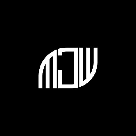 Mjw Letter Logo Design On Black Background Mjw Creative Initials Letter Logo Concept Mjw