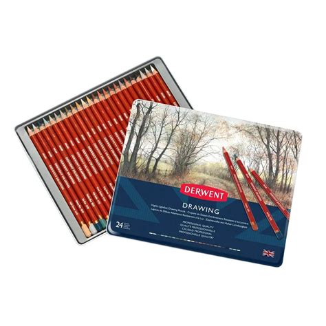 Derwent Drawing Pencils Tin of 24 - The Deckle Edge
