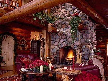 River Rock Fireplace Mantel – Mriya.net